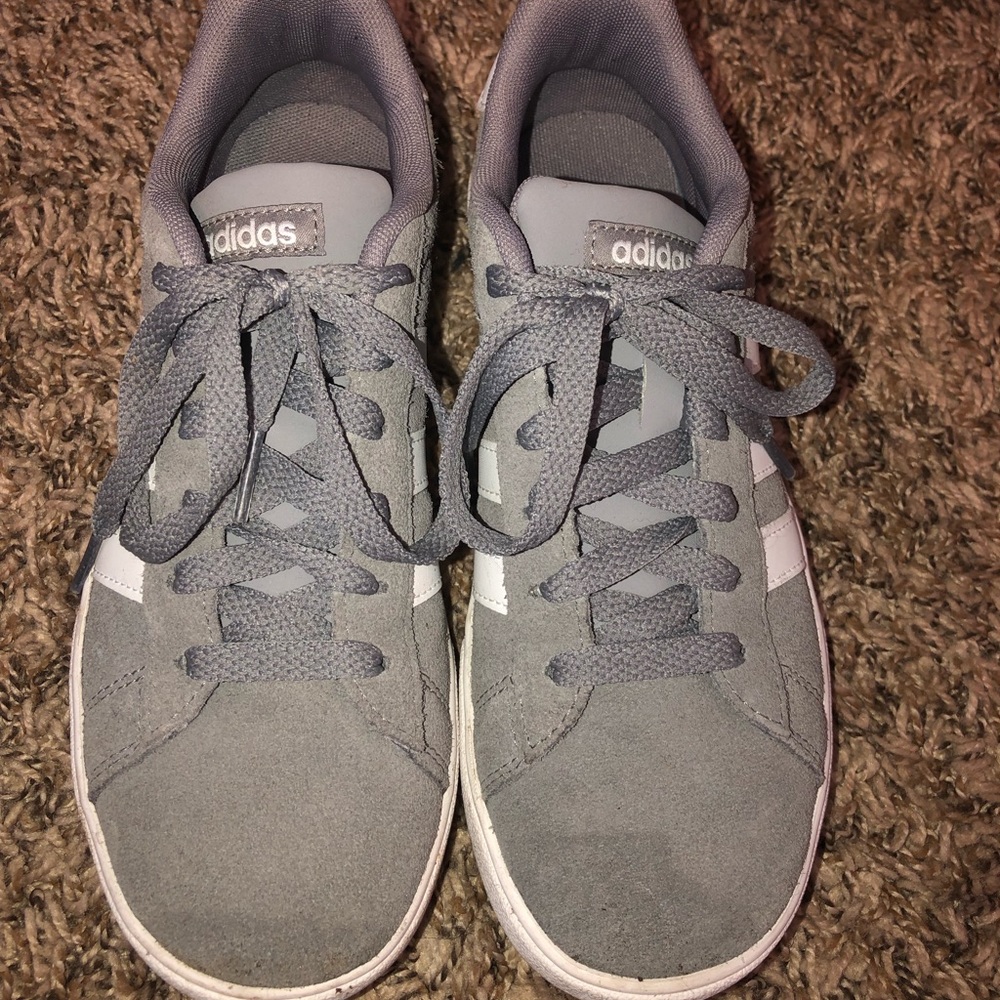 Grey adidas gazelle’s